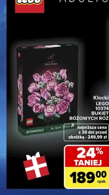 Klocki LEGO 10374 Bukiet różowych róż promocja w Carrefour