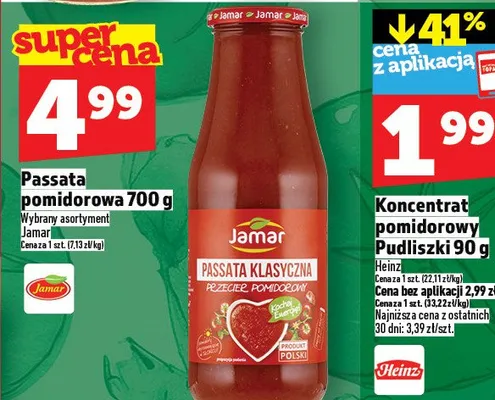 Koncentrat pomidorowy Pudliszki 90 g promocja w TOPAZ
