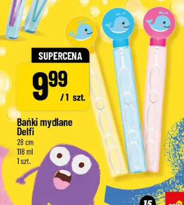 Bańki mydlane Delfi 28cm 118ml promocja w POLOmarket