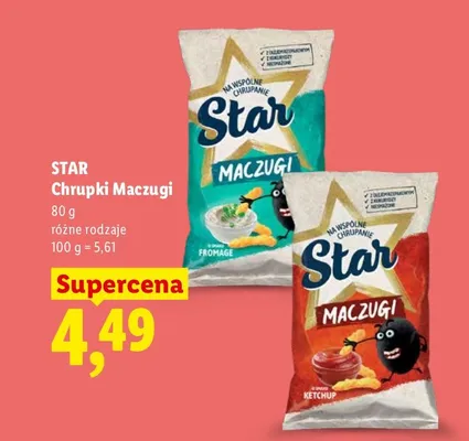 Chrupki Maczugi Ketchup Star promocja w Lidl