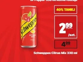 Napój gazowany Schweppes Citrus Mix promocja w API Market