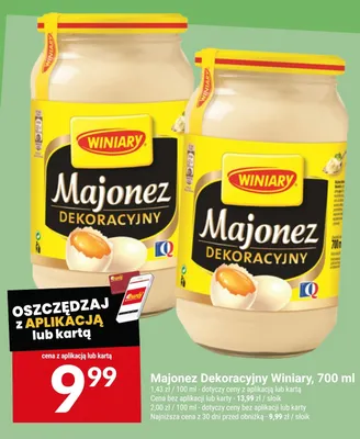Majonez Dekoracyjny Winiary promocja w Twój Market