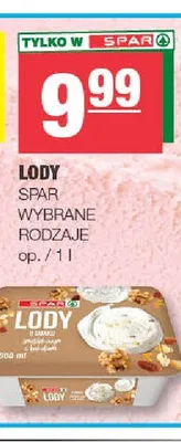 Lody Spar promocja w SPAR