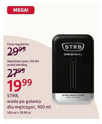 Woda po goleniu dla mężczyzn STR8 promocja w Rossmann