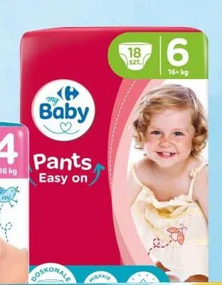 Pieluchy pantsy My Baby Easy On 6 promocja w Carrefour
