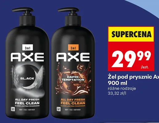 Żel pod prysznic Axe Dark Temptation promocja w Biedronka