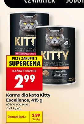 Karma dla kota Kitty Excellence promocja w Biedronka
