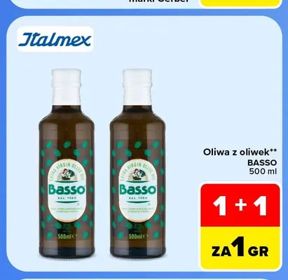 Oliwa z oliwek Basso promocja w Carrefour Market