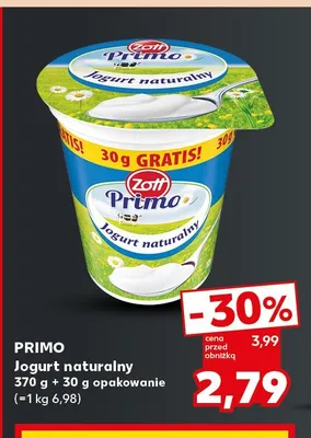 Jogurt naturalny Primo promocja w Kaufland