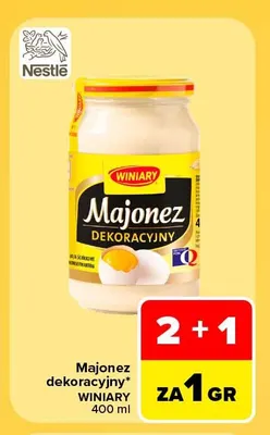 Majonez dekoracyjny Winiary promocja w Carrefour Market
