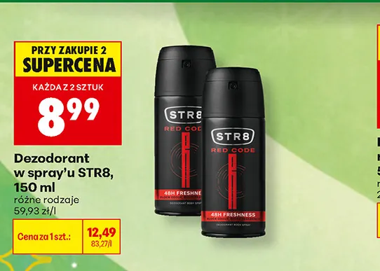 Dezodorant w sprayu STR8 promocja w Biedronka