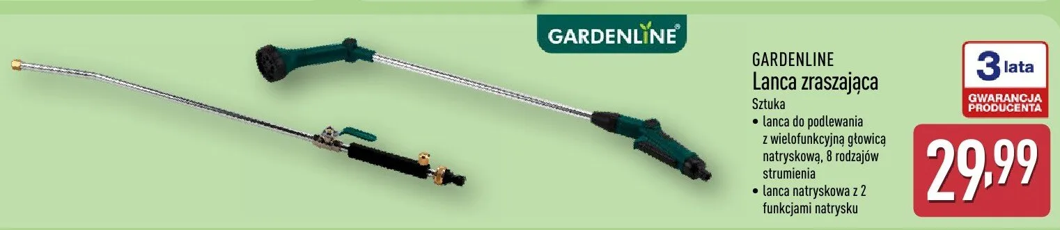 Lanca zraszająca promocja w Aldi