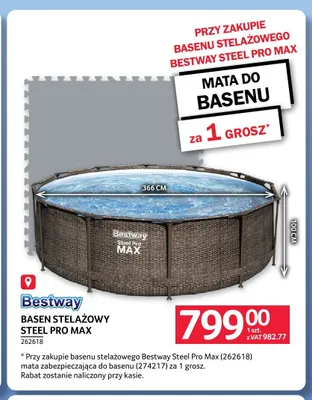 Basen stelażowy Bestway Steel Pro Max promocja w Selgros