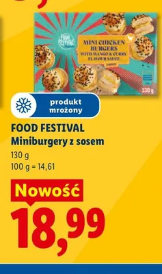 Miniburgery z sosem Food Festival promocja w Lidl