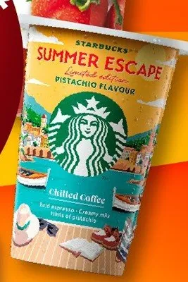 Napój kawowy Summer Escape Pistachio Flavour Starbucks promocja w Żabka