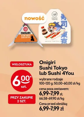 Onigiri Sushi Tokyo promocja w Żabka