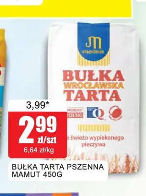 Bułka tarta pszenna Mamut promocja w Bingo