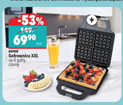 Gofrownica XXL Hoffen promocja w Biedronka
