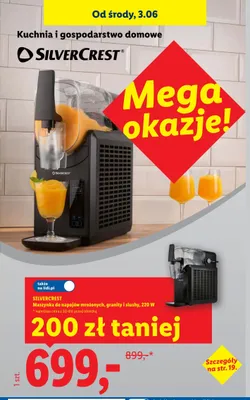 Maszyna do napojów mrożonych, granity i slushy SILVERCREST 220W promocja w Lidl
