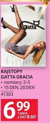 Rajstopy Gatta Gracia rozmiary: 15 DEN, 20 DEN promocja w Selgros