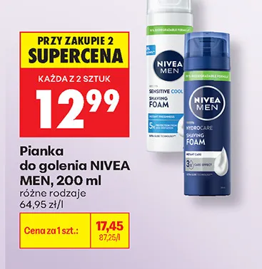 Pianka do golenia Nivea Men promocja w Biedronka