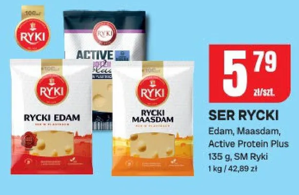 Ser Edam, Maasdam, Active Protein Plus promocja w Chorten