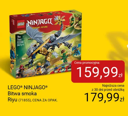 Klocki LEGO Ninjago Bitwa smoka Riyu 71855 promocja w Smyk