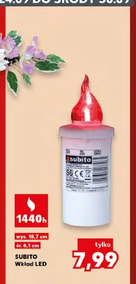 Wkład LED Subito promocja w Kaufland