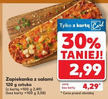 Zapiekanka z salami promocja w Kaufland