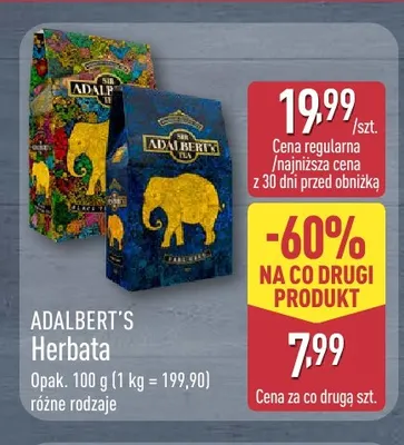 Herbata Adalbert's promocja w Aldi