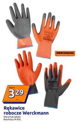Rękawice robocze Werckmann promocja w Action