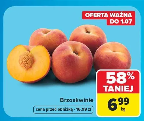 Brzoskwinie promocja w Carrefour