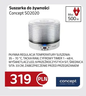 Suszarka do żywności Concept SO2020 promocja w kakto.pl