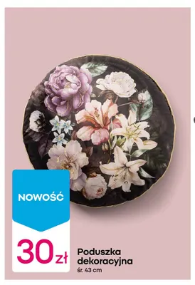 Poduszka dekoracyjna śr. 43 cm promocja w Pepco