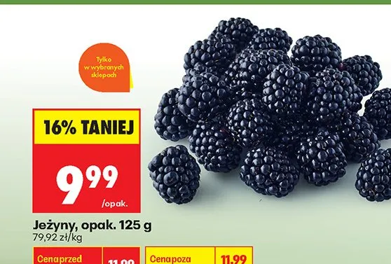 Jeżyny promocja w Biedronka