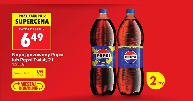 Napój gazowany Pepsi Twist promocja w Biedronka