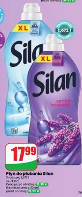 Płyn do płukania Silan promocja w Dino
