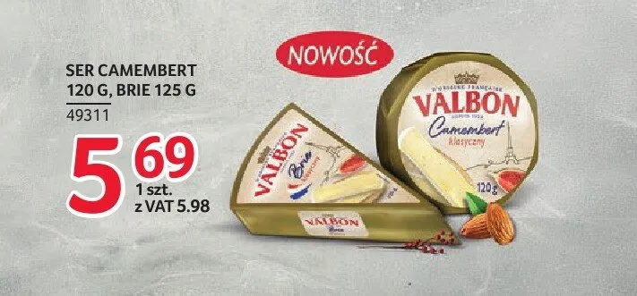 Ser Brie 125g promocja w Selgros