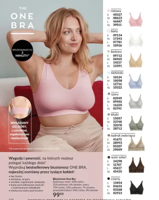 Biustonosz One Bra promocja w AVON