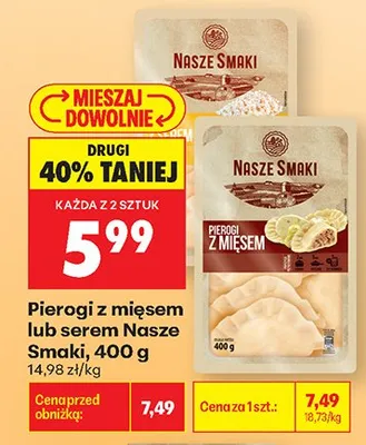 Pierogi z mięsem Kotwica promocja w Biedronka