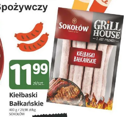Kiełbaski bałkańskie Sokołów promocja w Marketvita