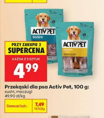 Przekąski dla psa Activ Pet sushi promocja w Biedronka