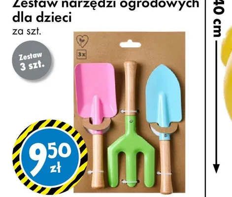 Zestaw narzędzi ogrodowych dla dzieci promocja w Tedi