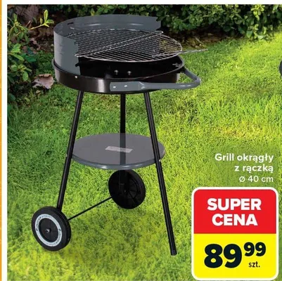 Grill okrągły z rączką Ø40cm promocja w Carrefour