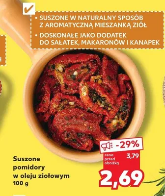 Pomidory suszone w oleju ziołowym promocja w Kaufland