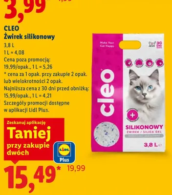 Żwirek silikonowy promocja w Lidl