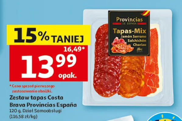 Zestaw tapas Costa Brava Provincias España promocja w Auchan