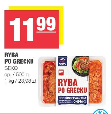 Ryba po grecku Seko promocja w SPAR