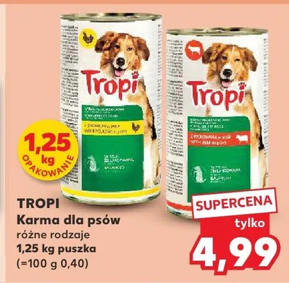 Karma dla psów różne rodzaje promocja w Kaufland