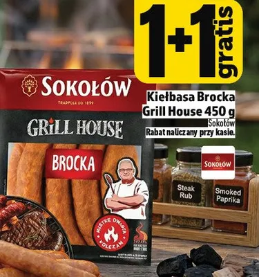Kiełbasa Brocka Grill House 450g promocja w TOPAZ